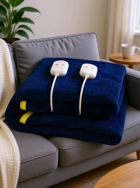 ARCOVA HOME Solid Double Electric Blanket for  Heavy Winter
