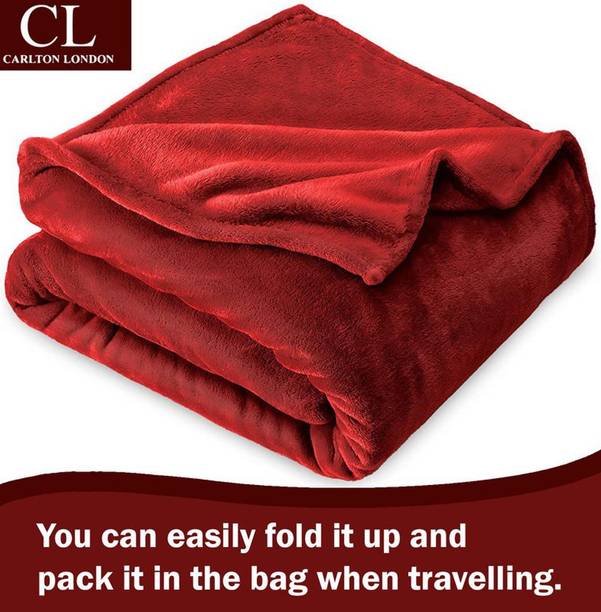 CARLTON LONDON Solid Double AC Blanket for  AC Room