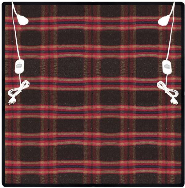 ARCOVA HOME Checkered Double Electric Blanket for Heavy Winter