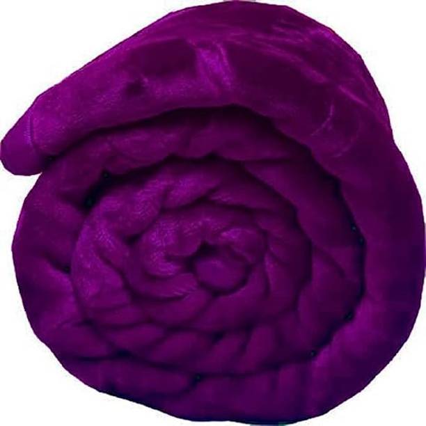 CHICERY Floral Single Mink Blanket for  Mild Winter