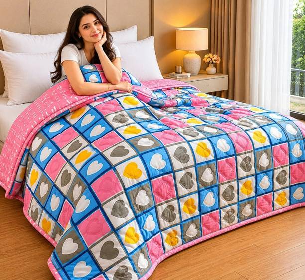 HOLYKRAFT Printed Single AC Blanket for  AC Room