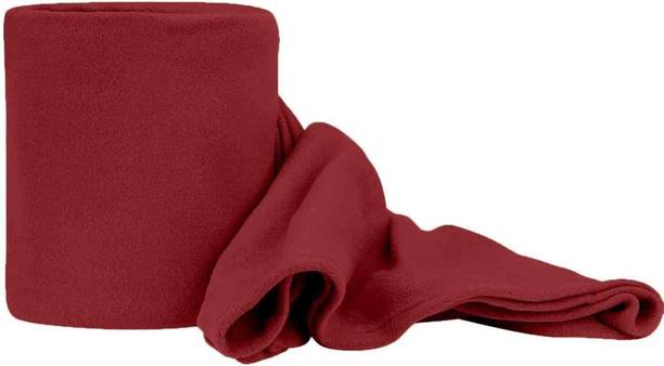 komfey Solid Single Fleece Blanket for  Heavy Winter