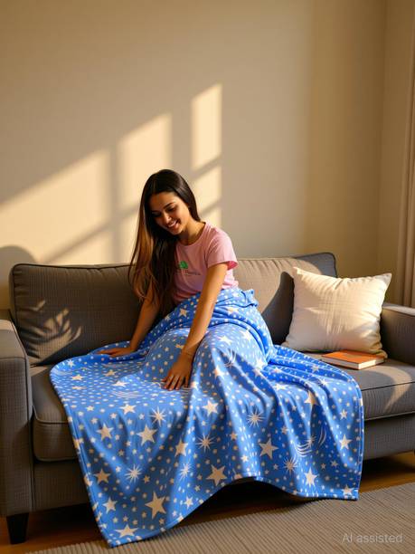 Billiondesigner Printed Double AC Blanket for  Heavy Winter