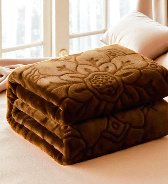 Changers Floral Double Mink Blanket for  Heavy Winter