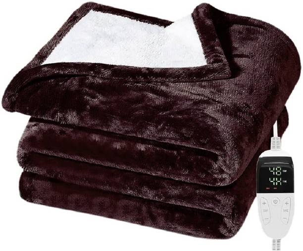 ARCOVA HOME Solid Double Electric Blanket for Heavy Winter