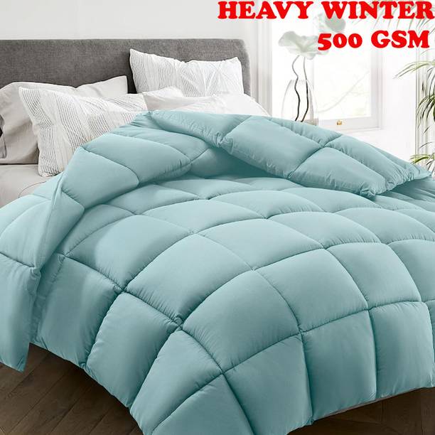 EVOL Solid Double Comforter for  Heavy Winter
