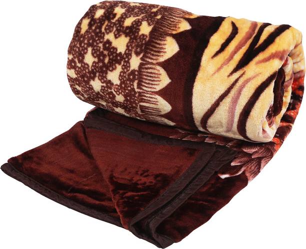 Relaxfeel Printed Double Mink Blanket for  Heavy Winter