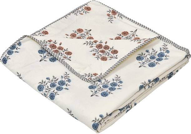N Decor Floral Single Dohar for  AC Room