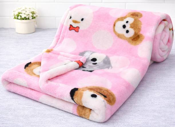 BRANDONN Printed Crib Mink Blanket for  AC Room