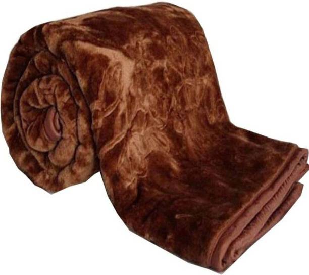 BLAN STAR Floral Double Mink Blanket for  Heavy Winter