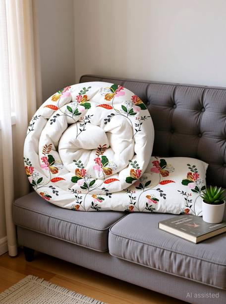 Home Stylish Floral Double Comforter for  Heavy Winter