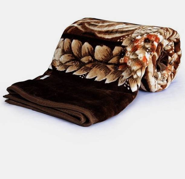 Ajgarment Solid Double Mink Blanket for  Heavy Winter