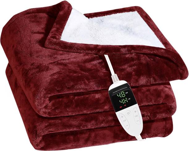ARCOVA HOME Solid Double Electric Blanket for Heavy Winter