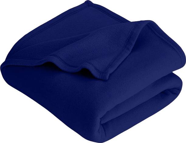 huemic Solid Double Fleece Blanket for  Heavy Winter
