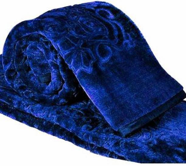 AUBORON Self Design Double Mink Blanket for  Mild Winter