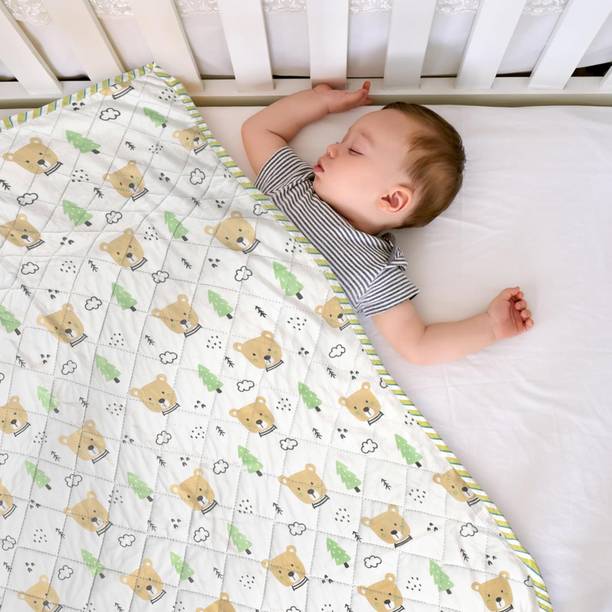 HOMEMONDE Cartoon Double Crib Baby Blanket for  AC Room
