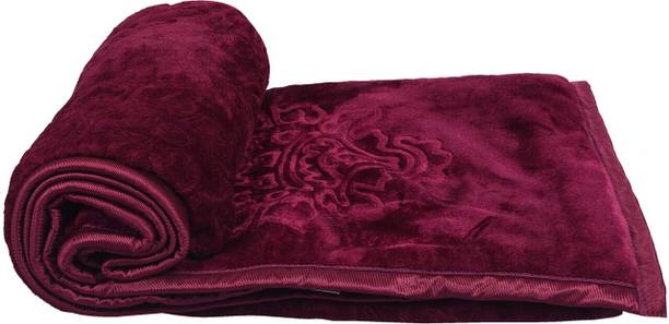JP SHINE Floral Double Mink Blanket for  Mild Winter