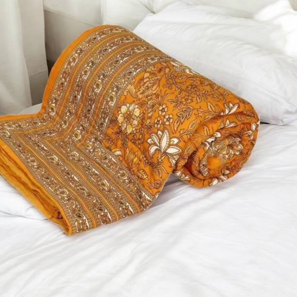 shree karni export Floral Single Quilt for  Heavy Winter