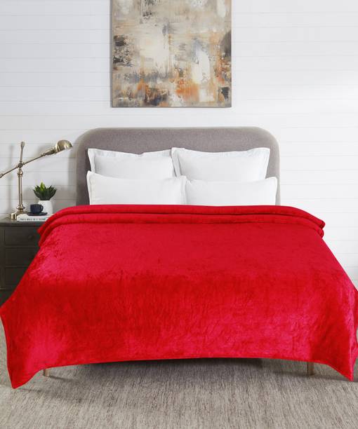 CARLTON LONDON Solid Double AC Blanket for  Mild Winter