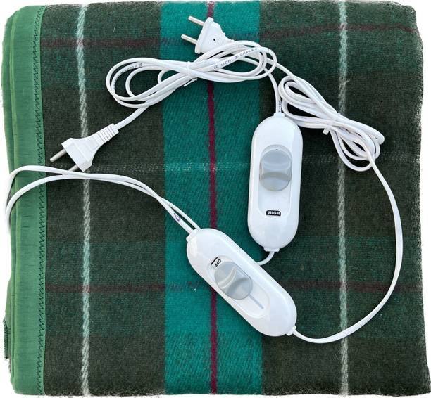 Warmth WEB Checkered Double Electric Blanket for  Heavy Winter