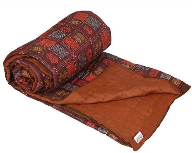 shree karni export Checkered Single Quilt for  Heavy Winter