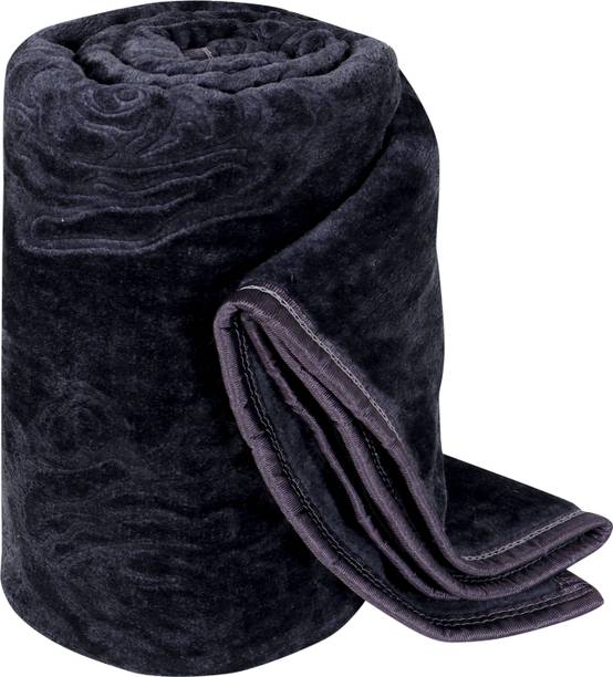IWS Self Design Double Mink Blanket for  Mild Winter