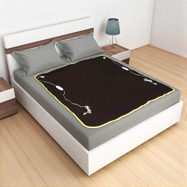 warmzzz Solid Double Electric Blanket for  Heavy Winter