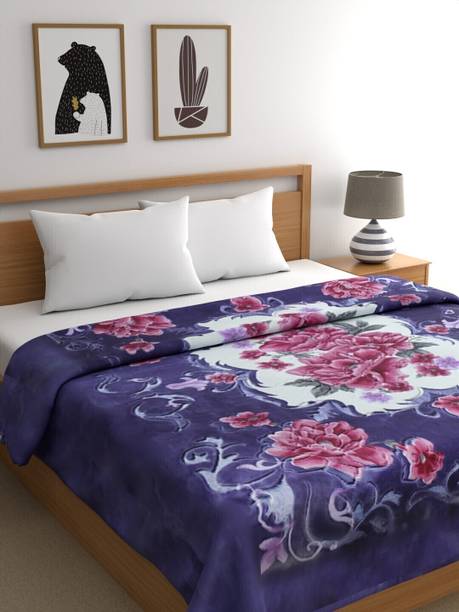 Raymond Home Abstract Double Mink Blanket for AC Room