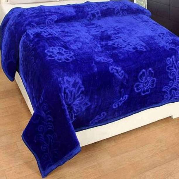 bcare Floral Double Mink Blanket for  Heavy Winter