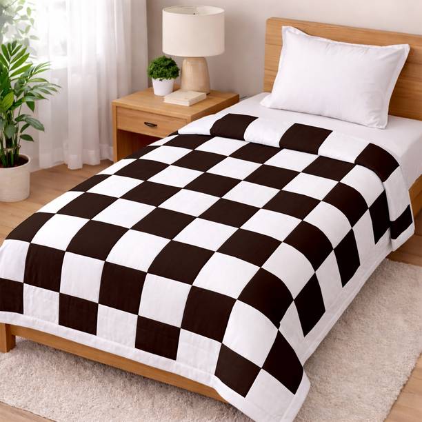 Bhoomi Impex Checkered Single Dohar for  All Season