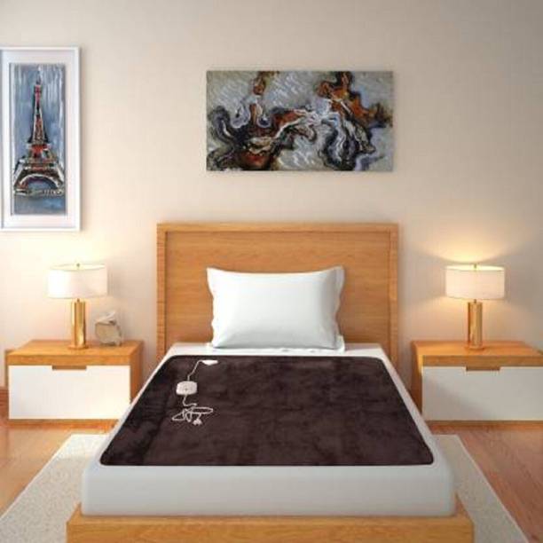 Comfort Ideas Solid Single Electric Blanket for Heavy Winter