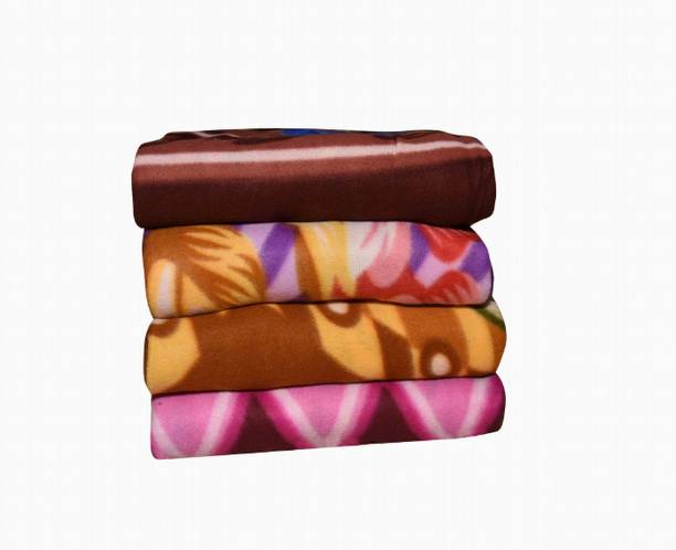 SOVAM Floral Single Mink Blanket for  AC Room