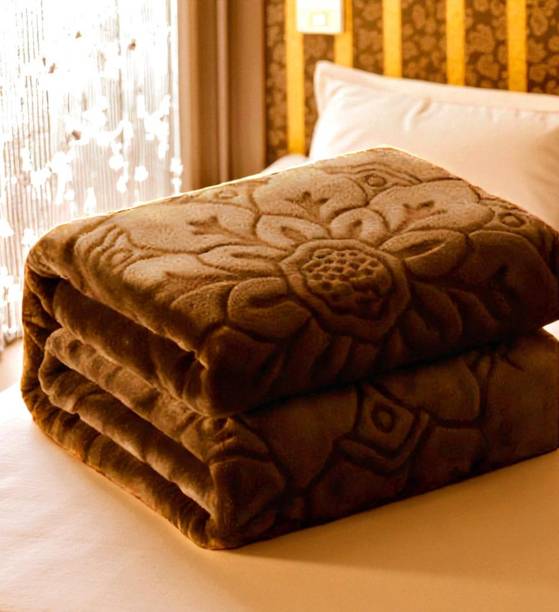 Swikon star Floral Double Mink Blanket for  Heavy Winter