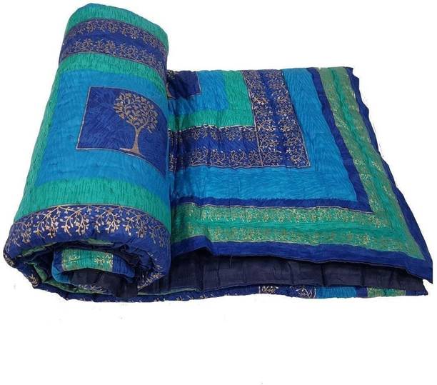 shree karni export Floral Double Quilt for  Heavy Winter