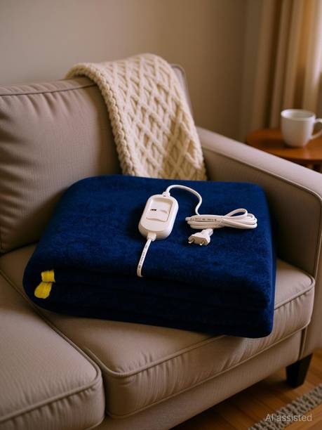 ARCOVA HOME Solid Single Electric Blanket for Heavy Winter