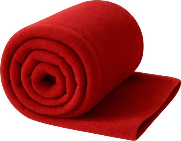 VORDVIGO Solid Single Fleece Blanket for  Mild Winter