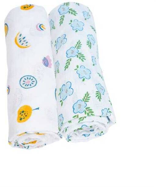 kin & tin home textiles Cartoon Single Swaddling Baby Blanket for  AC Room