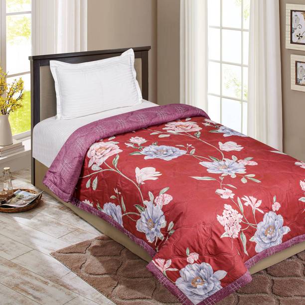 SIGNATURE Printed Single Comforter for  Heavy Winter