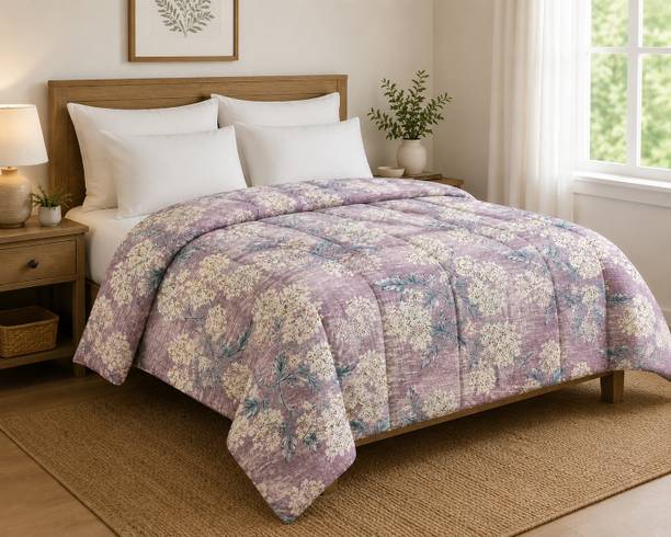 Tulip Floral Single AC Blanket for  AC Room