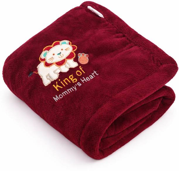 BRANDONN Embroidered Crib Crib Baby Blanket for  AC Room