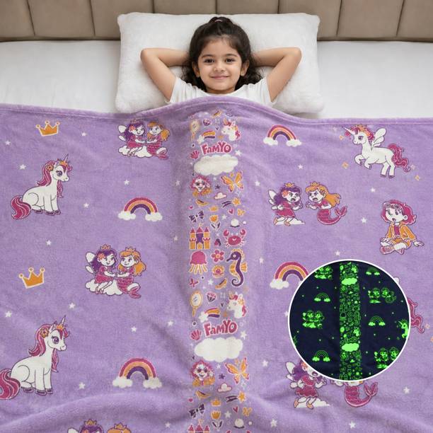 Famyo Self Design Queen AC Blanket for  Mild Winter