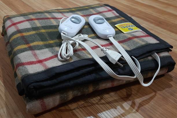 MAPEL Checkered Double Electric Blanket for  Heavy Winter
