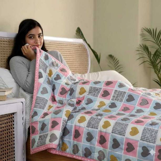 Beta Divine Printed Double Dohar for  AC Room