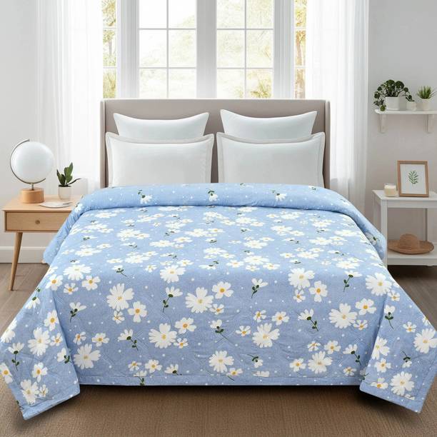 Home Stylish Floral Double Comforter for  AC Room
