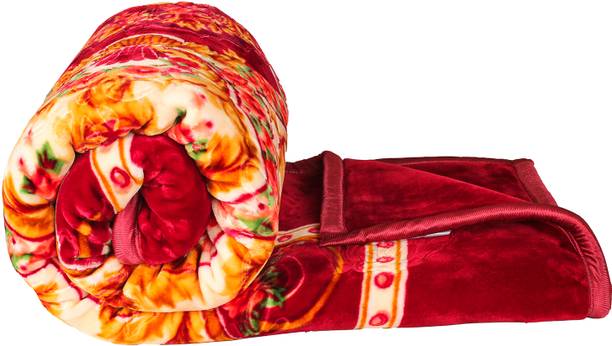 VAS COLLECTIONS Printed Double Mink Blanket for  Heavy Winter