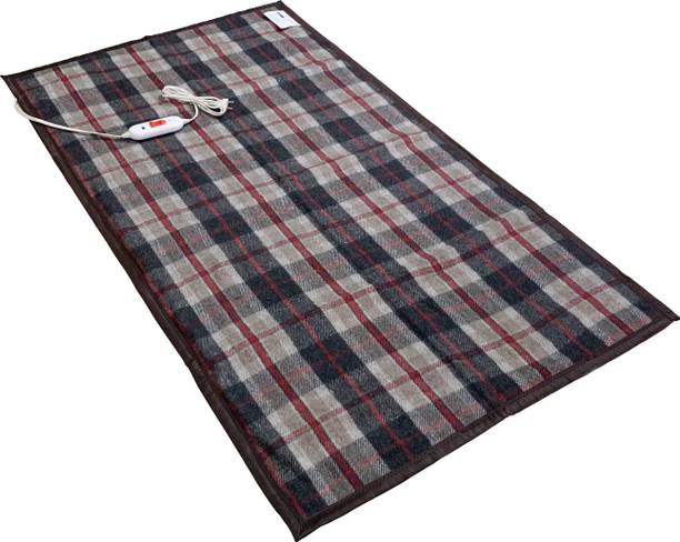 Comfort Ideas Checkered Single Electric Blanket for  Heavy Winter