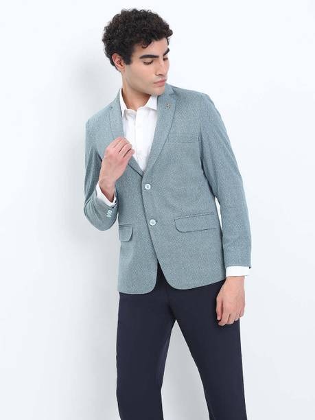 Men Printed Single Breasted Casual Blazer