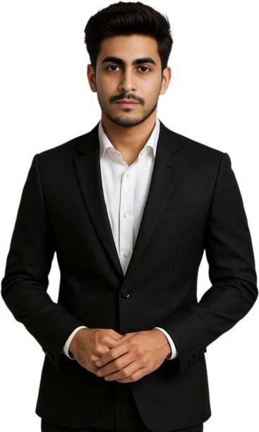 Men Solid Single Breasted Festive, Party, Wedding, Casual, Formal, Festive & Wedding Blazer