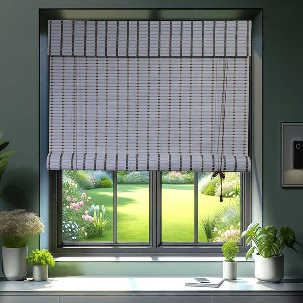 RK DECOR Roller Blind Cord Drawn On Window