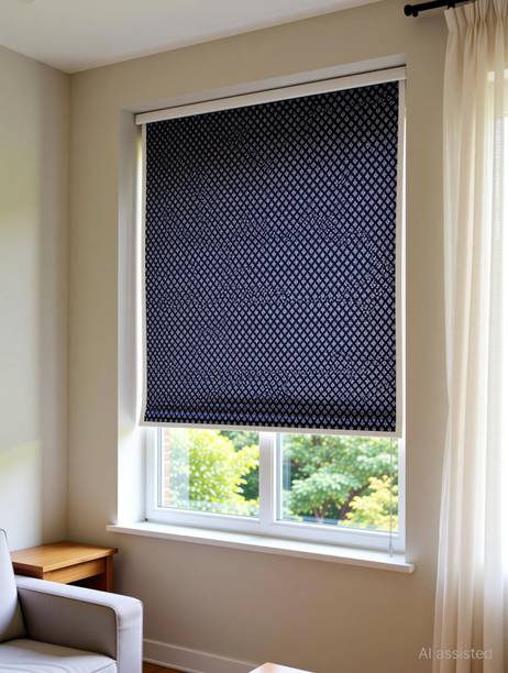 Aangad Roller Blind Hand Drawn On Ceiling